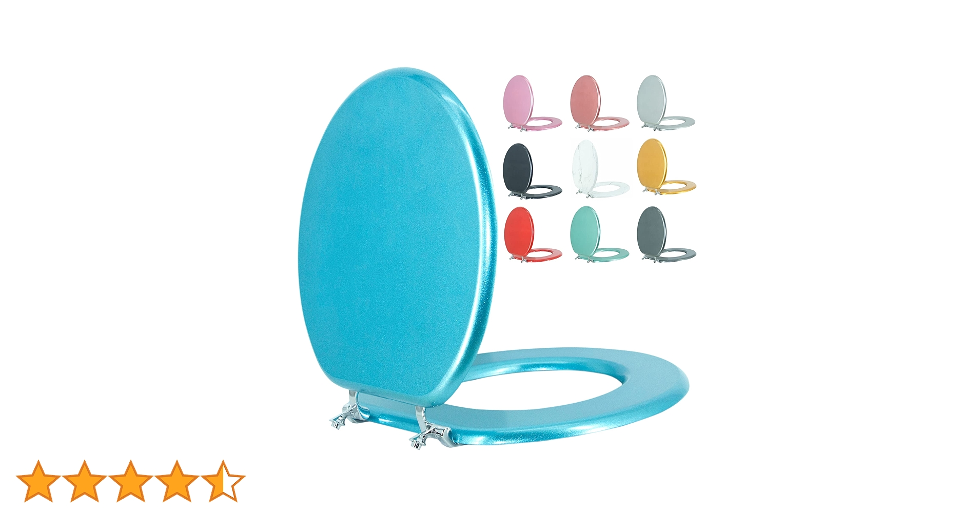 osamisix 静床20AB BLOFDE Round Toilet Seat Wood Toilet Seat Prevent Shifting
